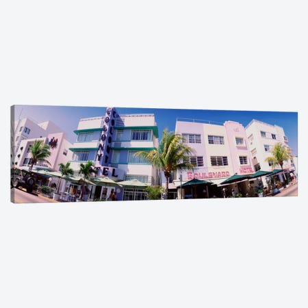 Low angle view of buildings in a city, Miami Beach, Florida, USA Canvas Print #PIM644} by Panoramic Images Canvas Art Print