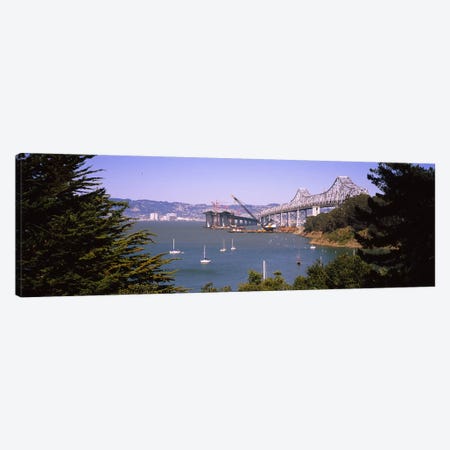 Cranes at a bridge construction site, Bay Bridge, Treasure Island, Oakland, San Francisco, California, USA #2 Canvas Print #PIM6453} by Panoramic Images Art Print