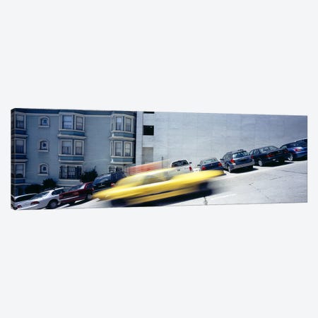 Cars parked on the roadside, San Francisco, California, USA Canvas Print #PIM6459} by Panoramic Images Canvas Art Print