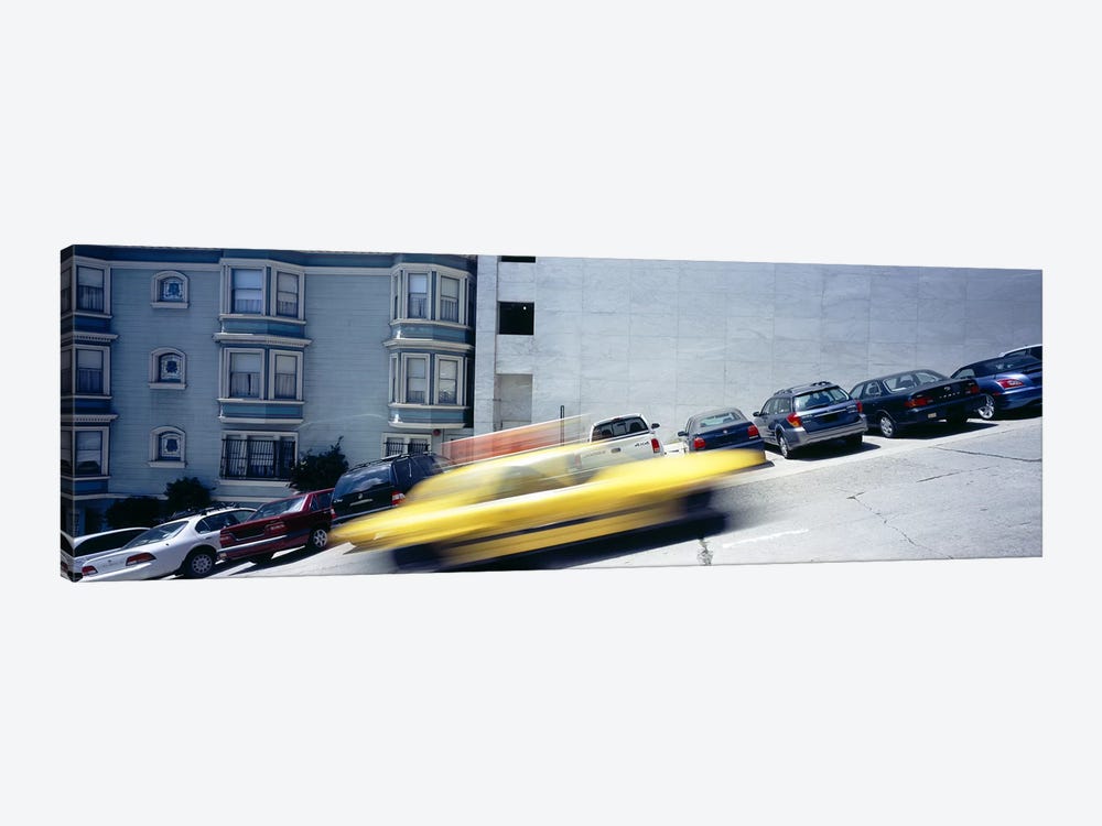 Cars parked on the roadside, San Francisco, California, USA by Panoramic Images 1-piece Canvas Art Print