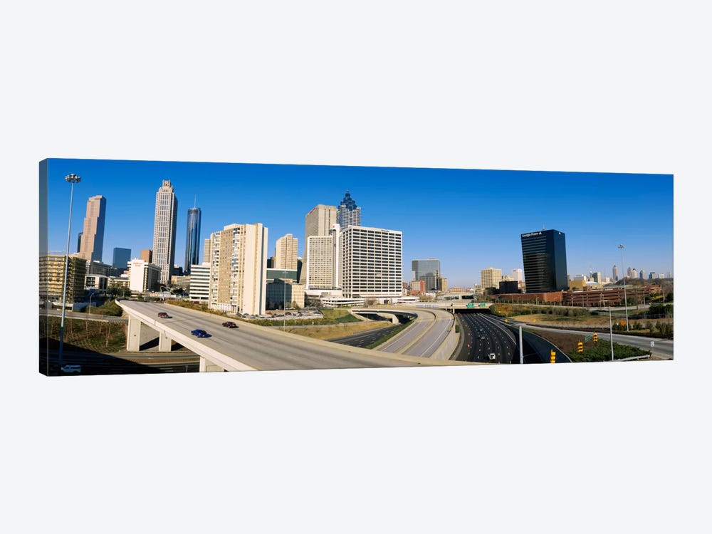 Skyscrapers in a cityCityscape, Atlanta, Georgia, USA by Panoramic Images 1-piece Canvas Print