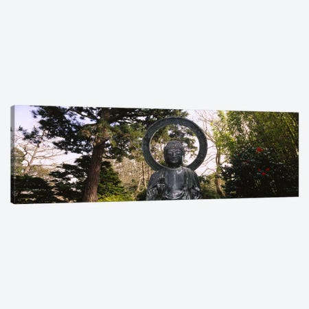 Statue of Buddha in a park, Japanese Tea Garden, Golden Gate Park, San Francisco, California, USA Canvas Print #PIM6461} by Panoramic Images Canvas Art