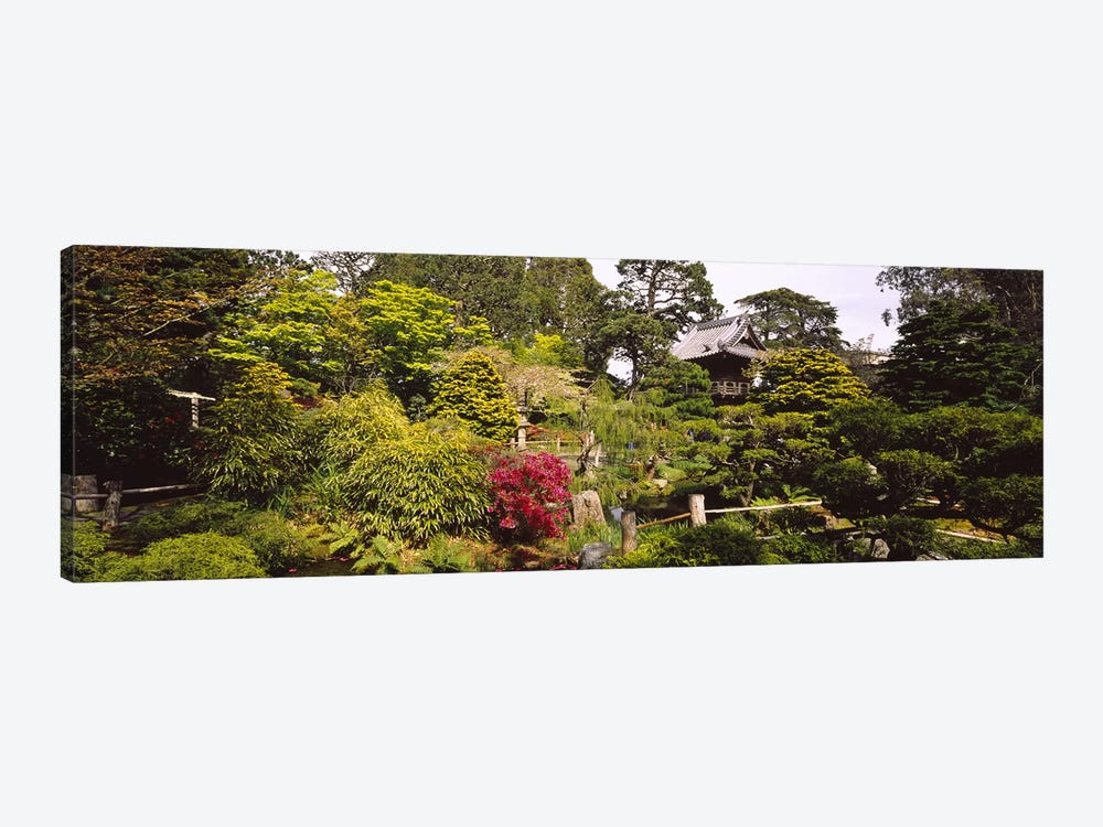 Cottage in a park, Japanese Tea Garden, Golden Gate Park, San Francisco, California, USA by Panoramic Images 1-piece Canvas Print