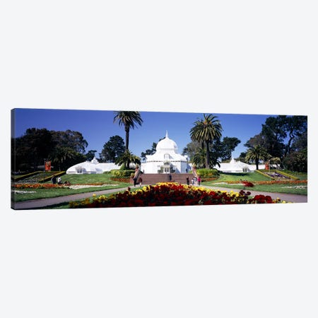 Tourists in a formal garden, Conservatory of Flowers, Golden Gate Park, San Francisco, California, USA Canvas Print #PIM6463} by Panoramic Images Canvas Art