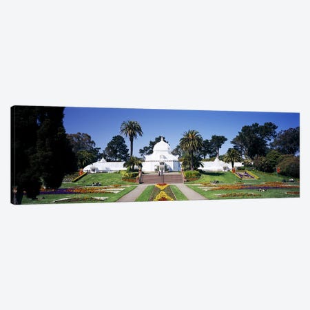 Facade of a building, Conservatory of Flowers, Golden Gate Park, San Francisco, California, USA Canvas Print #PIM6464} by Panoramic Images Art Print