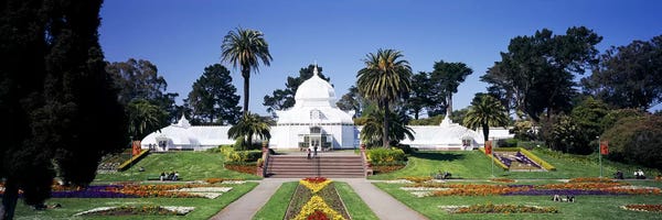 U.S. Cities: Facade of a building, Conservatory of Flowers, Golden Gate Park, San Francisco, California, USA by Panoramic Images