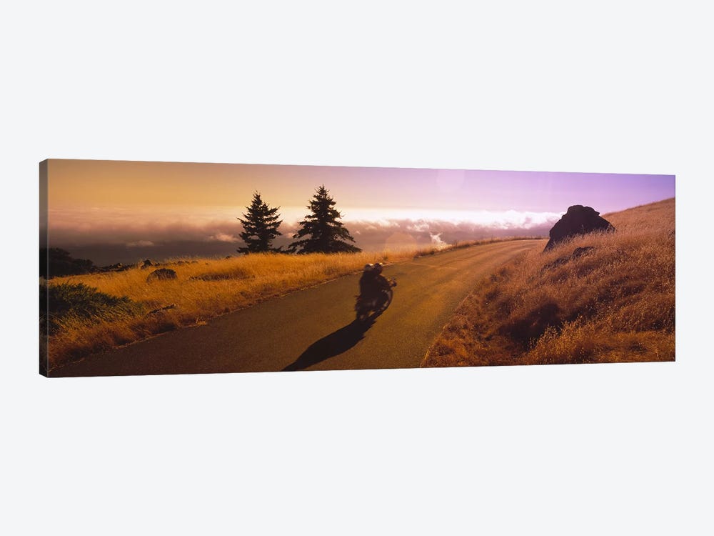 Motorcycle On Mount Tamalpais, Marin County, California, USA by Panoramic Images 1-piece Art Print