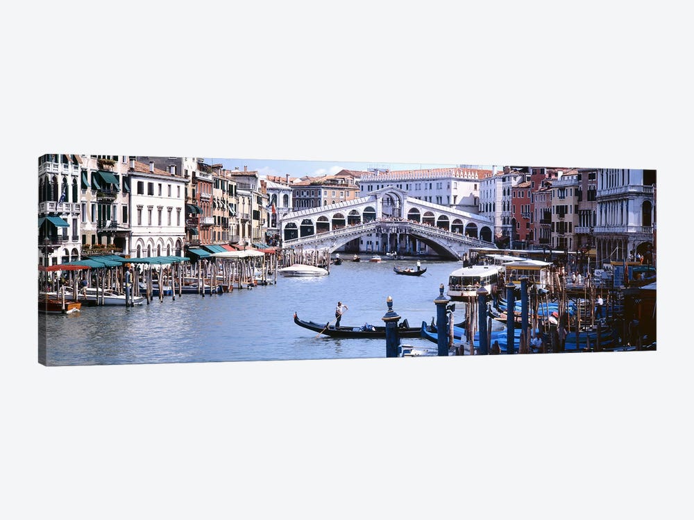 Rialto Bridge, Grand Canal, Venice, Veneto, Italy by Panoramic Images 1-piece Canvas Art