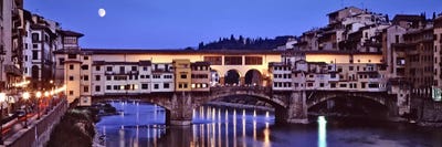 Ponte Vecchio At Night, Florence, Tuscany, Italy by Panoramic Images acrylic art print