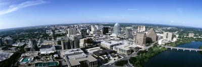 Aerial view of a cityAustin, Travis County, Texas, USA by Panoramic Images canvas print