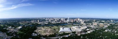 Aerial view of a cityAustin, Travis County, Texas, USA by Panoramic Images canvas print