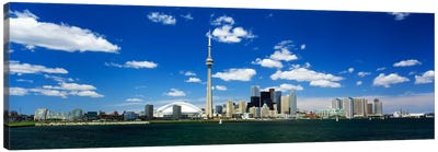 Dowtown Skyline As Seen From Lake Ontario, Toronto, Ontario, Canada Canvas Art Print - Toronto Art