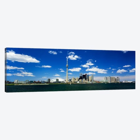 Dowtown Skyline As Seen From Lake Ontario, Toronto, Ontario, Canada Canvas Print #PIM64} by Panoramic Images Canvas Art Print