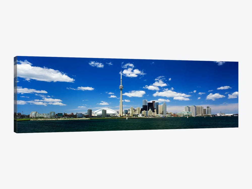 Dowtown Skyline As Seen From Lake Ontario, Toronto, Ontario, Canada by Panoramic Images 1-piece Canvas Artwork