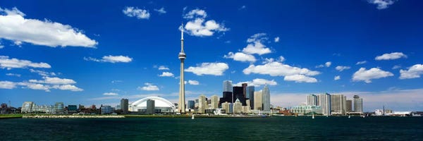 Ontario: Dowtown Skyline As Seen From Lake Ontario, Toronto, Ontario, Canada by Panoramic Images