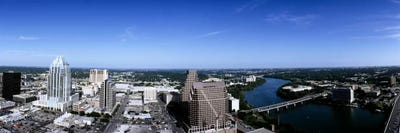 Aerial view of a cityAustin, Travis County, Texas, USA by Panoramic Images canvas print