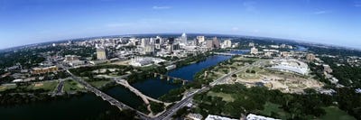 Aerial view of a cityAustin, Travis County, Texas, USA by Panoramic Images canvas print