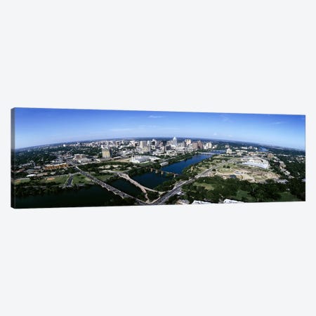 Aerial view of a cityAustin, Travis County, Texas, USA Canvas Print #PIM6503} by Panoramic Images Art Print