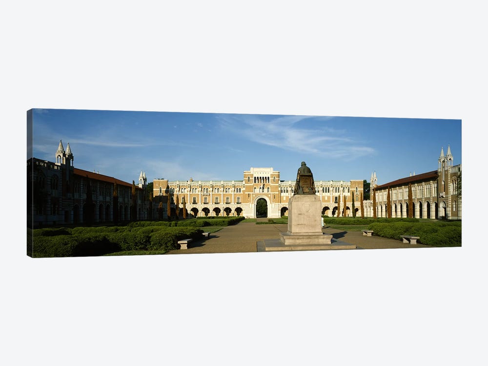 Statue in the courtyard of an educational buildingRice University, Houston, Texas, USA by Panoramic Images 1-piece Canvas Art Print