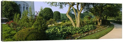 Garden Landscape, Baha'i House Of Worship, Wilmette, New Trier Township, Cook County, Illinois, USA Canvas Art Print - Chicago Art