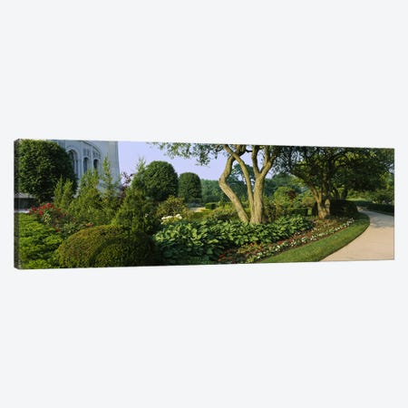 Garden Landscape, Baha'i House Of Worship, Wilmette, New Trier Township, Cook County, Illinois, USA Canvas Print #PIM6534} by Panoramic Images Canvas Print