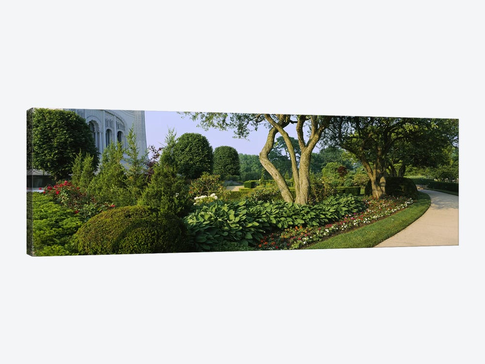Garden Landscape, Baha'i House Of Worship, Wilmette, New Trier Township, Cook County, Illinois, USA by Panoramic Images 1-piece Art Print