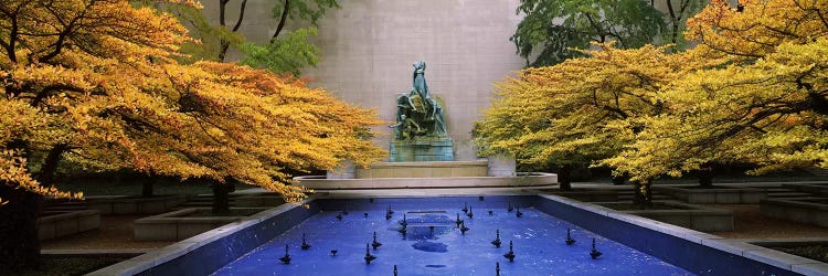 Fountain in a gardenFountain of The Great Lakes, Art Institute of Chicago, Chicago, Cook County, Illinois, USA by Panoramic Images wall art