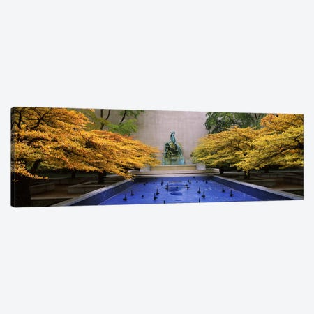 Fountain in a gardenFountain of The Great Lakes, Art Institute of Chicago, Chicago, Cook County, Illinois, USA Canvas Print #PIM6537} by Panoramic Images Canvas Art Print