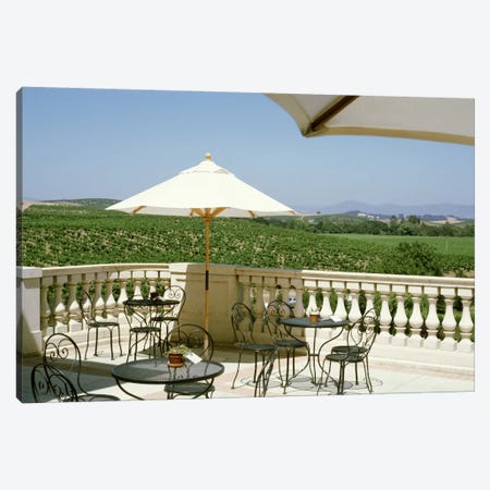 Vineyards Terrace at Winery Napa Valley CA USA Canvas Print #PIM653} by Panoramic Images Art Print