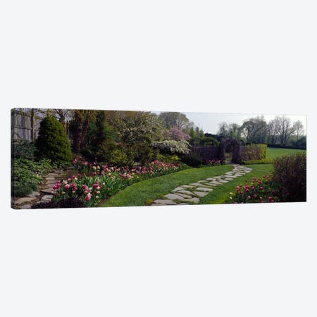 Flowers in a garden, Ladew Topiary Gardens, Monkton, Baltimore County, Maryland, USA Canvas Print #PIM6540} by Panoramic Images Art Print