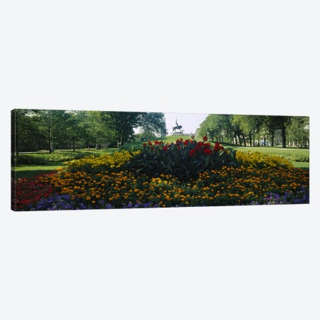 Flowers in a park, Grant Park, Chicago, Cook County, Illinois, USA Canvas Print #PIM6541} by Panoramic Images Canvas Print