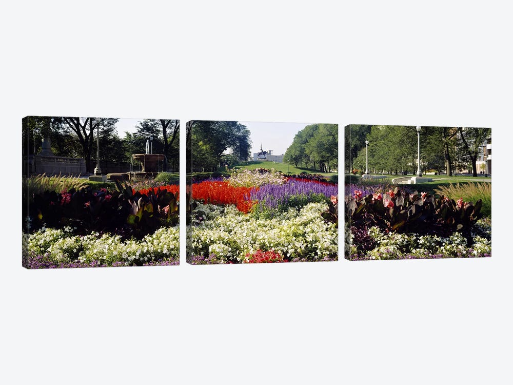 Grant Park, Chicago, Illinois, USA by Panoramic Images 3-piece Canvas Artwork