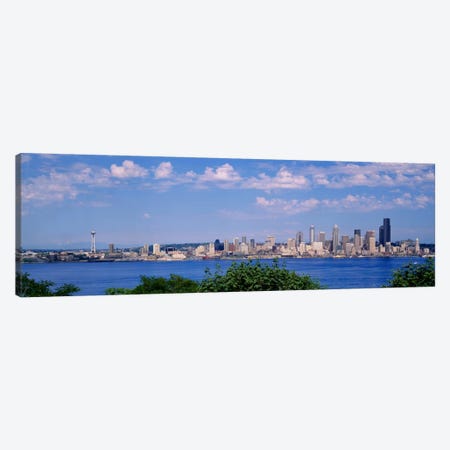 Puget SoundCity Skyline, Seattle, Washington State, USA Canvas Print #PIM654} by Panoramic Images Canvas Wall Art