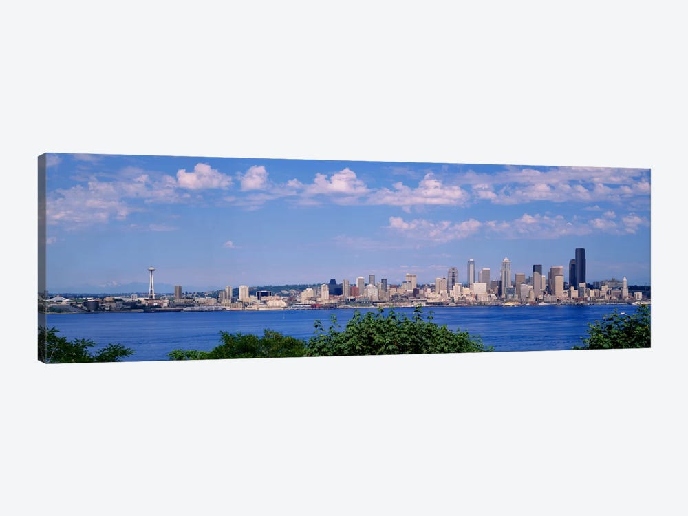 Puget SoundCity Skyline, Seattle, Washington State, USA by Panoramic Images 1-piece Canvas Print