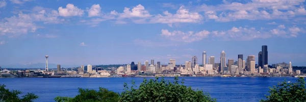 Seattle: Puget SoundCity Skyline, Seattle, Washington State, USA by Panoramic Images