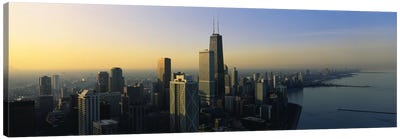 Buildings at the waterfront, Chicago, Cook County, Illinois, USA Canvas Art Print - Chicago Skylines