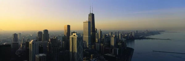 Chicago Skylines: Buildings at the waterfront, Chicago, Cook County, Illinois, USA by Panoramic Images
