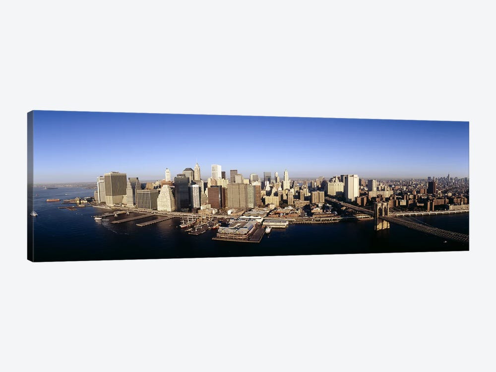 Aerial view of a cityscape, Manhattan, New York City, New York State, USA by Panoramic Images 1-piece Canvas Art