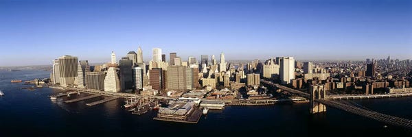 Aerial view of a cityscape, Manhattan, New York City, New York State, USA