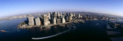 Aerial view of a cityscape, Manhattan, New York City, New York State, USA #2 by Panoramic Images multi panel art