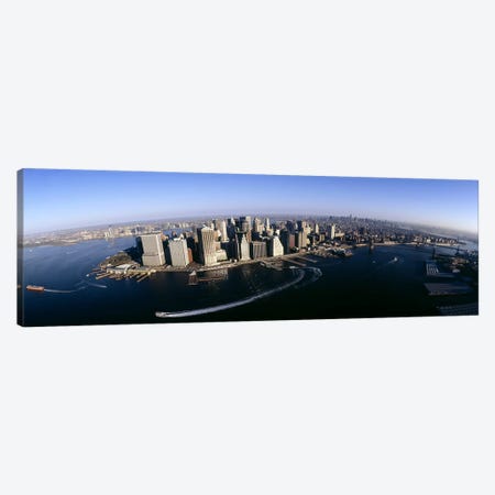 Aerial view of a cityscape, Manhattan, New York City, New York State, USA #2 Canvas Print #PIM6552} by Panoramic Images Canvas Art