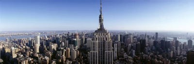 Aerial view of a cityscape, Empire State Building, Manhattan, New York City, New York State, USA #2 by Panoramic Images multi panel art
