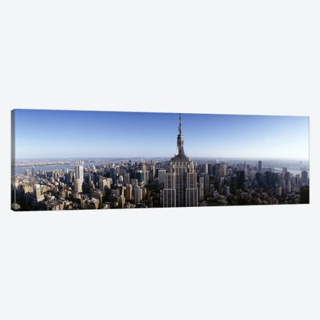 Aerial view of a cityscape, Empire State Building, Manhattan, New York City, New York State, USA #2 Canvas Print #PIM6554} by Panoramic Images Canvas Print