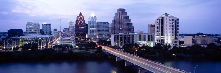 Bridge across a lake, Town Lake, Colorado River, Austin, Texas, USA by Panoramic Images wall art