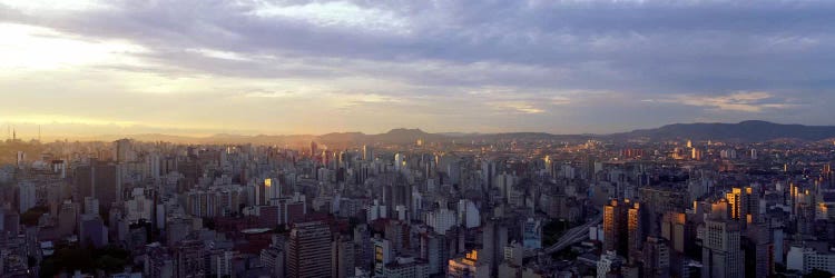 High-Angle View Of City Centre, Sao Paulo, Brazil