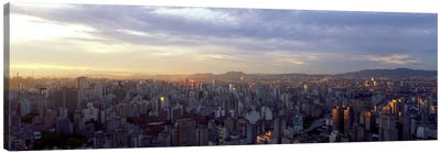 High-Angle View Of City Centre, Sao Paulo, Brazil Canvas Art Print - Sao Paulo