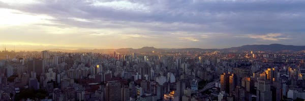 Brazil: High-Angle View Of City Centre, Sao Paulo, Brazil by Panoramic Images