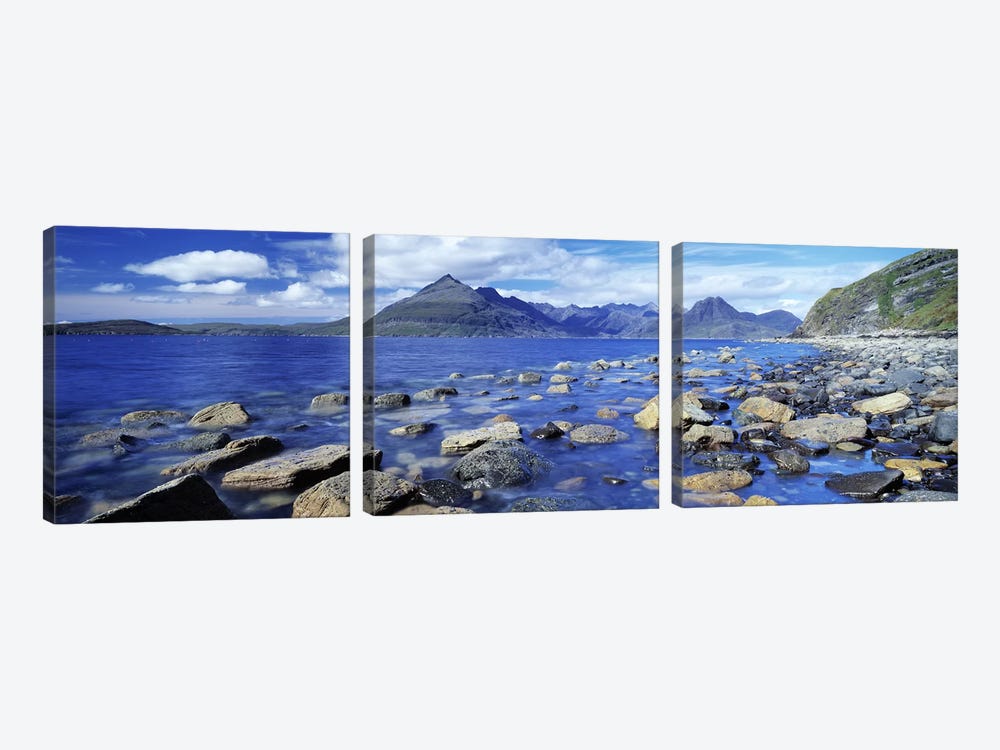View Of Cuillin (Black Cuillin) From Elgol, Isle Of Skye, Highlands, Scotland by Panoramic Images 3-piece Art Print