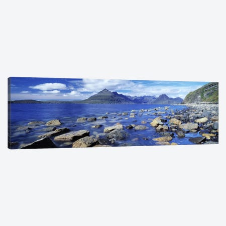 View Of Cuillin (Black Cuillin) From Elgol, Isle Of Skye, Highlands, Scotland Canvas Print #PIM6585} by Panoramic Images Canvas Artwork