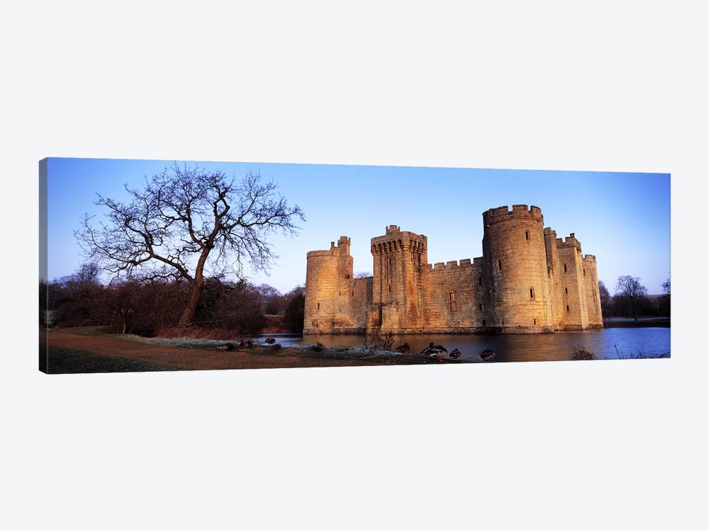 Moat around a castle, Bodiam Castle, East Sussex, England by Panoramic Images 1-piece Canvas Art Print